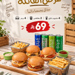 عرض البرجر العائلي
